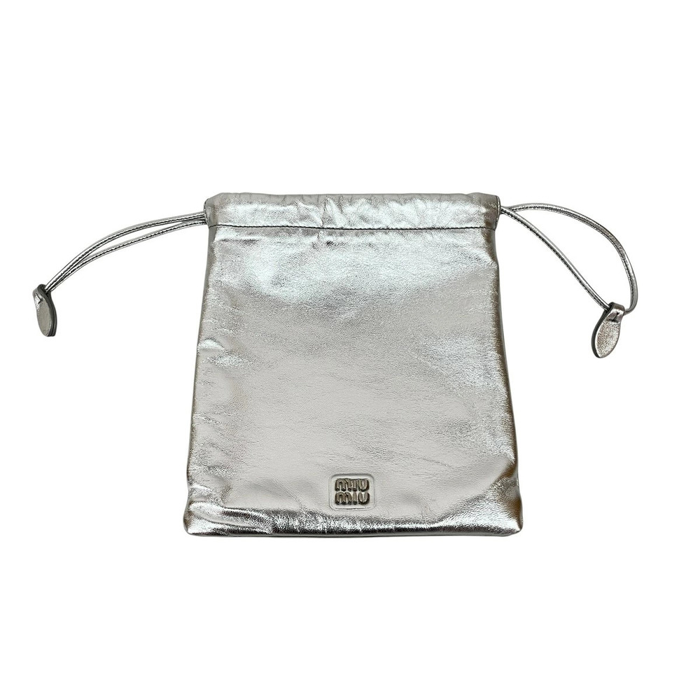 Miu Miu MIUPouch Pouch Silver